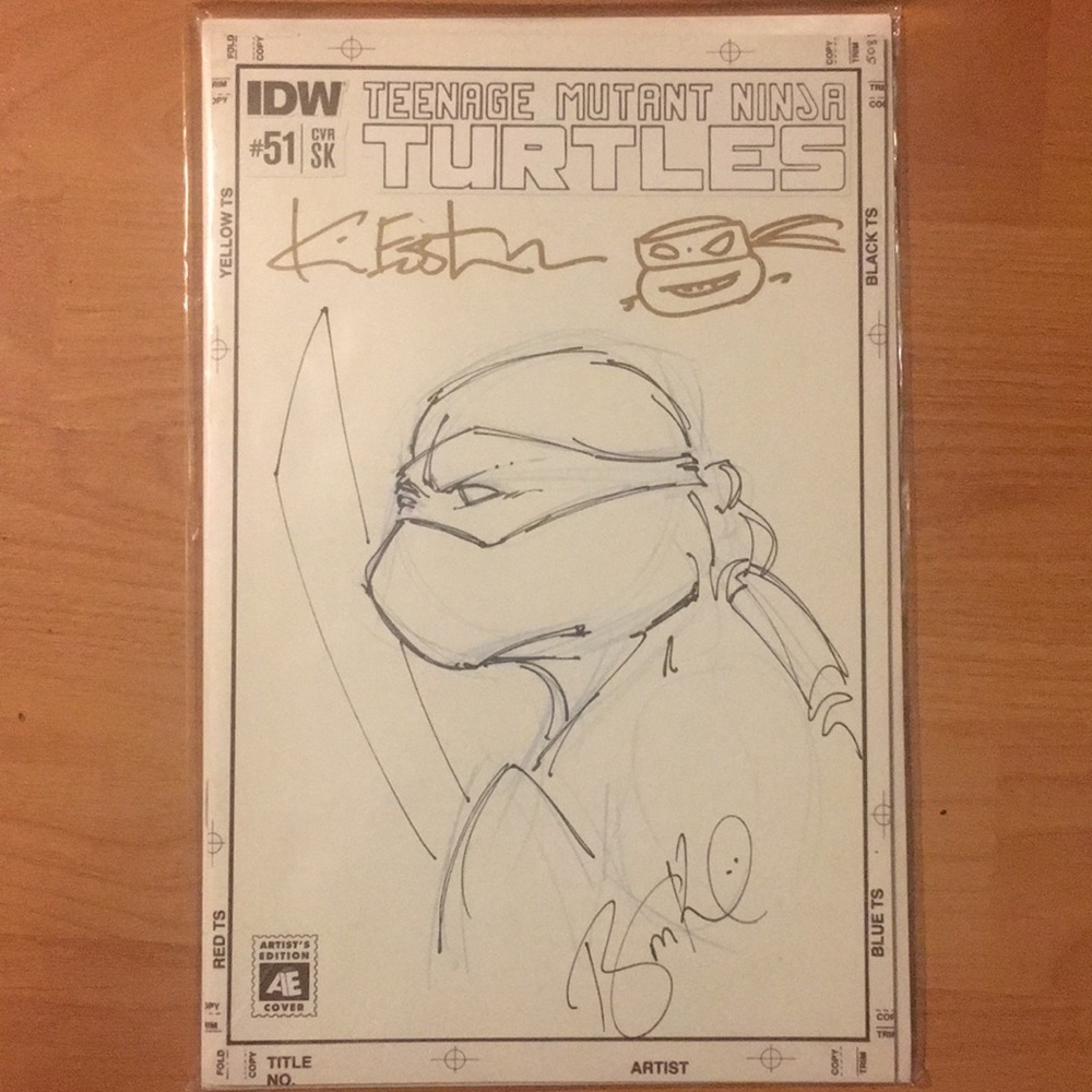 SOLD!!!!Kevin Eastman autographed comics.